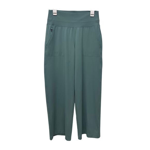 Athleta Venice High Rise Wide Leg Pant deep ocean teal size medium petite - Picture 1 of 7